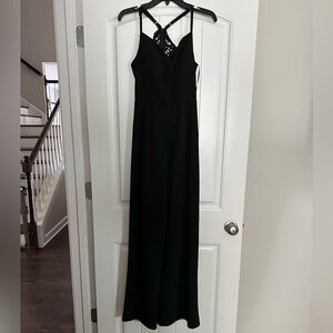 Elegant Black Sleeveless jumpsuit
